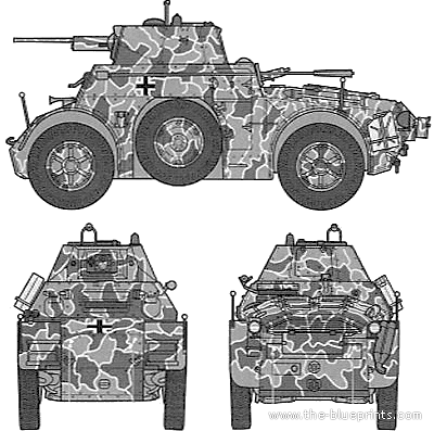 Танк Fiat-Ansaldo AB43 (1945) - чертежи, габариты, рисунки