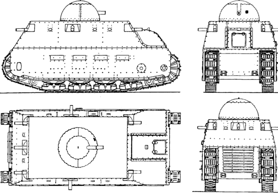 Tank Fiat (2000) - drawings, dimensions, pictures