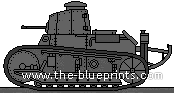 Fiat 3000 tank - drawings, dimensions, pictures