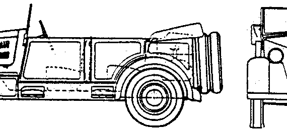 Танк Fiat 508C Balila (1940) - чертежи, габариты, рисунки