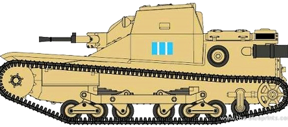 Tank Fiat CV33 L3-33 - drawings, dimensions, figures