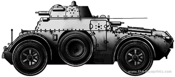Танк Fiat SPA AS.40 - чертежи, габариты, рисунки