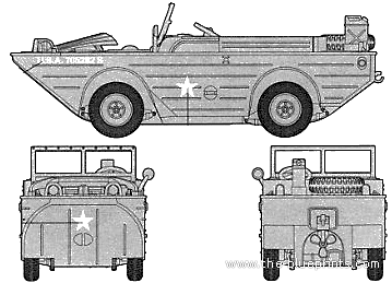 Ford GPW tank - drawings, dimensions, pictures