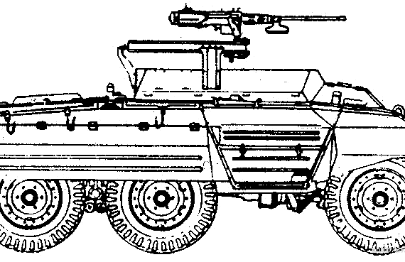 Танк Ford M20 Armoured Car - чертежи, габариты, рисунки