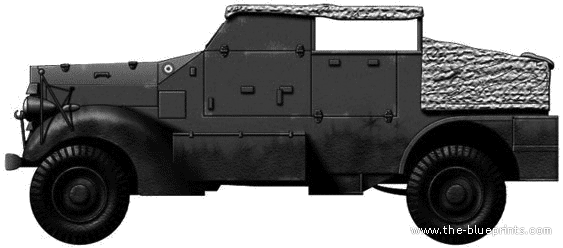 Танк Ford Marmon-Herrington Mle Artillery Tractor (1938) - чертежи, габариты, рисунки