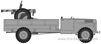 Танк Ford V3000 FFA - чертежи, габариты, рисунки