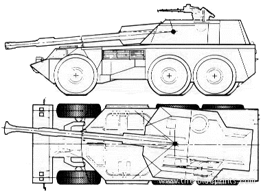 Tank G6 Rhino Denel South Africa Howitzer - drawings, dimensions, pictures