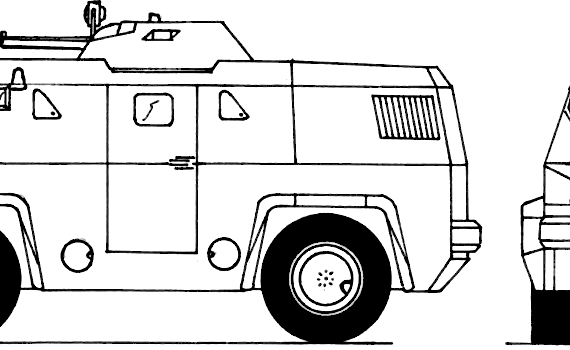 Танк GAZ-3994 - чертежи, габариты, рисунки