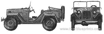 Танк GAZ-67 (1944) - чертежи, габариты, рисунки