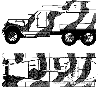 Танк GAZ Izhorsk Armored Car - чертежи, габариты, рисунки