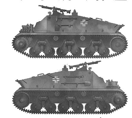 Танк German Army 38(H) Observation Vehicle - чертежи, габариты, рисунки