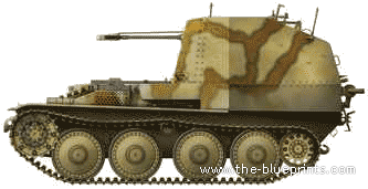 Танк Geschutzwagen 38 M 3cm Flak 103-38 - чертежи, габариты, рисунки