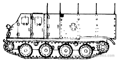 Танк Ho-Ki Type 1 APC - чертежи, габариты, рисунки