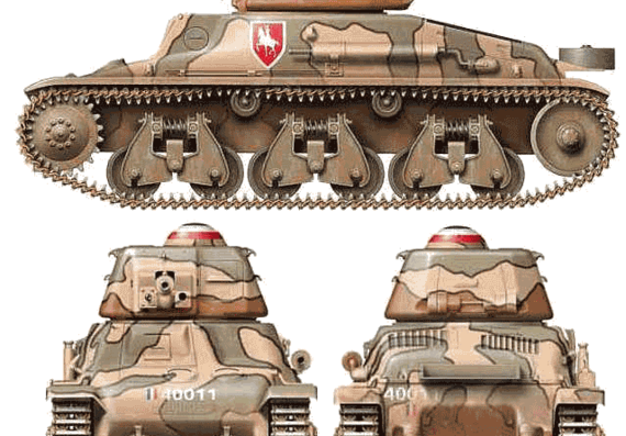 Tank Hotchkiss H35 (1940) - drawings, dimensions, pictures