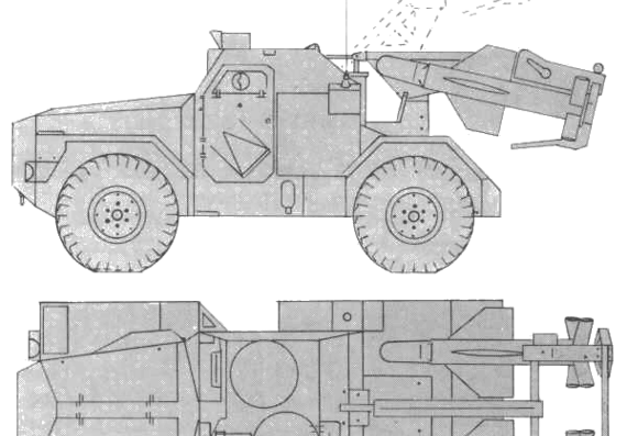 Танк Humber FV1620 PIG - чертежи, габариты, рисунки