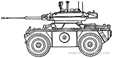 Humber Mark IV Fox Mk.II tank - drawings, dimensions, pictures