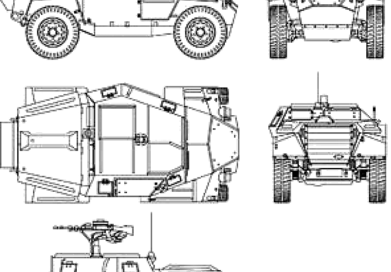 Танк Humber Mk.I - чертежи, габариты, рисунки