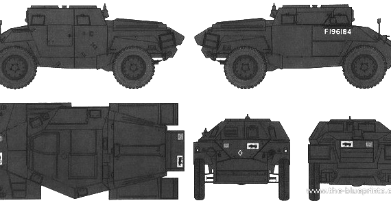 Танк Humber Mk.I Scout Car - чертежи, габариты, рисунки