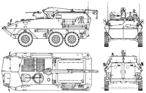 Husky Piranha tank - drawings, dimensions, pictures
