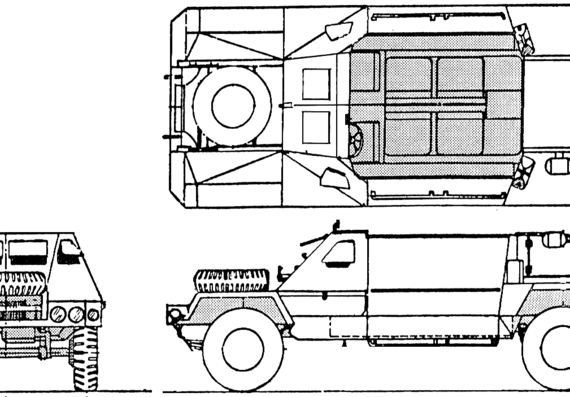 Tank IAI RAM-VI - drawings, dimensions, figures
