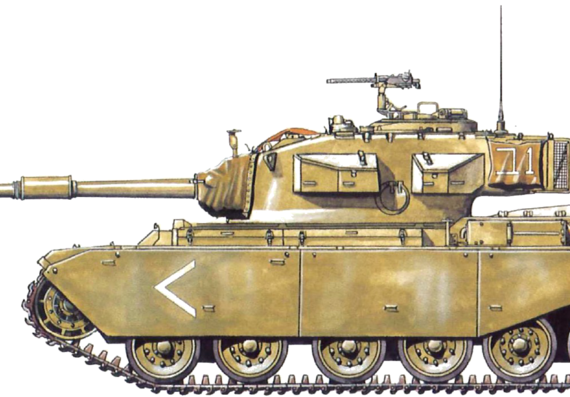 IDF Centuriom Shot Kal tank - drawings, dimensions, figures