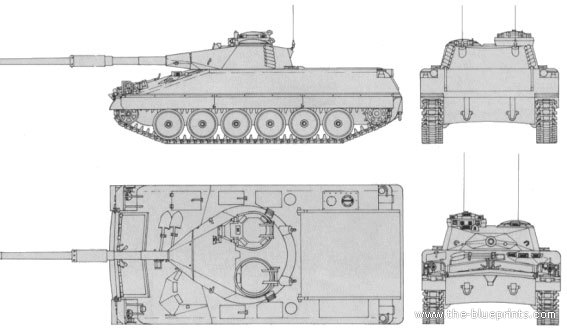 Tank IKV 91 - drawings, dimensions, figures