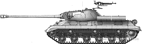 IS-3M tank - drawings, dimensions, figures