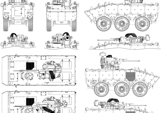 IVECO VBTP tank - drawings, dimensions, figures