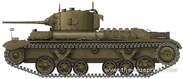 Танк Infantry Tank Mk.III Valentine Mk.IV - чертежи, габариты, рисунки