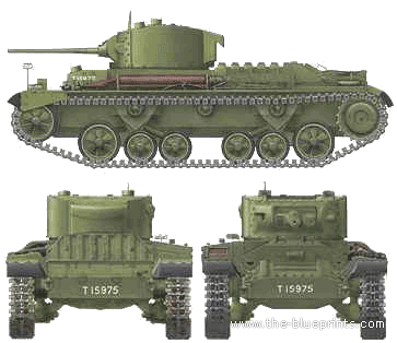 Tank Infantry Tank Mk.III Valentine Mk.VI - drawings, dimensions, pictures