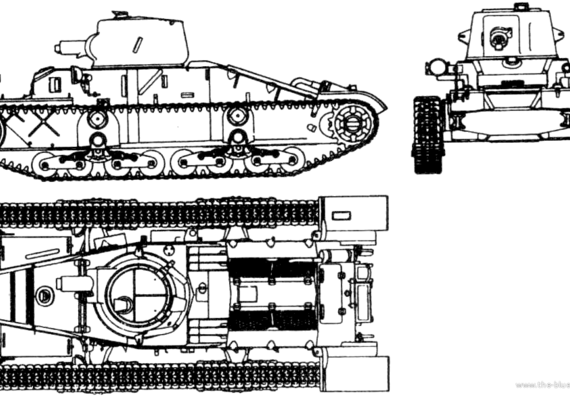 Танк Infantry Tank Mk.I Matilda I - чертежи, габариты, рисунки