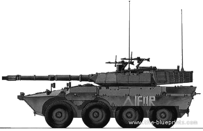 Iveco Centauro tank - drawings, dimensions, pictures