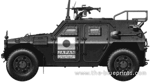 Tank JGSDF Light Armored Vehicle - drawings, dimensions, pictures