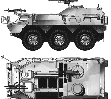Танк JGSDF Type 82 Command Vehicle - чертежи, габариты, рисунки