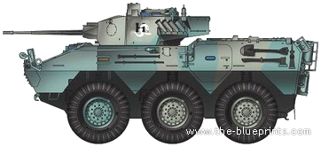 JGSDF Type 87 CRV tank - drawings, dimensions, figures