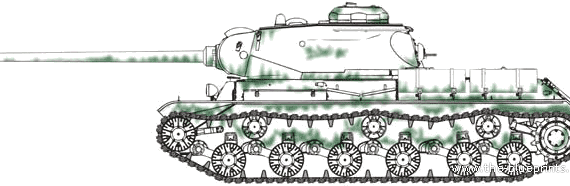 Tank JS-1 Stalin - drawings, dimensions, figures
