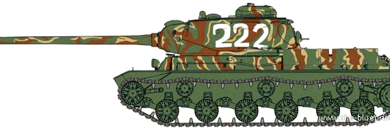 Танк JS-2 Stalin - чертежи, габариты, рисунки