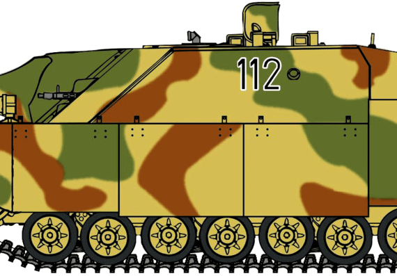 Танк Jagdpanzer IV A-0 - чертежи, габариты, рисунки