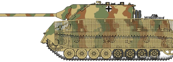 Tank Jagdpanzer IV L-70 (A) - drawings, dimensions, figures