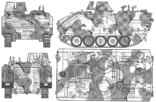 KOR KIFV tank - drawings, dimensions, figures
