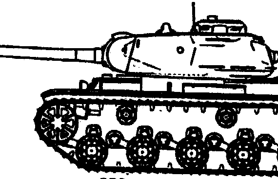 Танк KV 122 - чертежи, габариты, рисунки