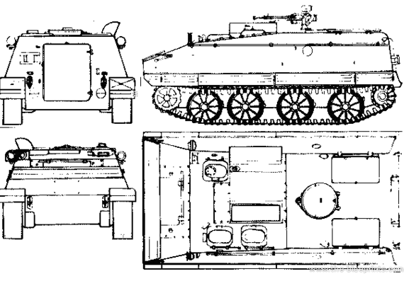 Tank K 63 - drawings, dimensions, figures