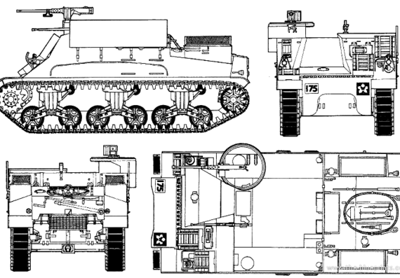 Kangaroo APC tank - drawings, dimensions, figures