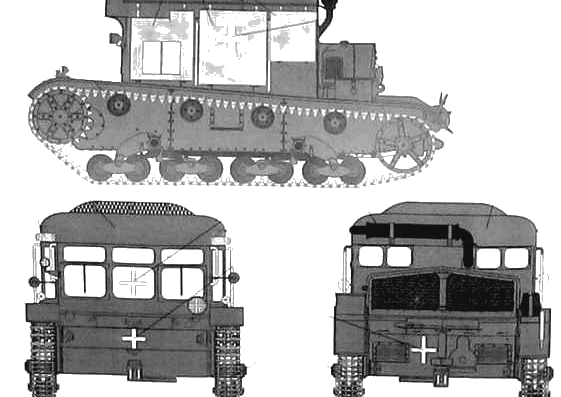Танк Klara C7P(P) Recovery Vehicle - чертежи, габариты, рисунки