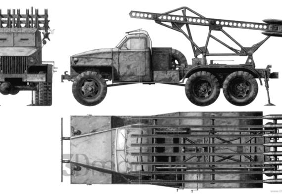 Tank Kostikov Katyusha - drawings, dimensions, pictures