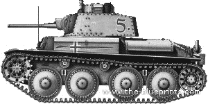 Танк Kpfw.38(t) Ausf.G - чертежи, габариты, рисунки