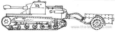 Tank L-33 Italy - drawings, dimensions, figures