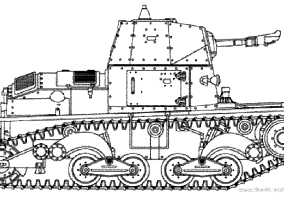 Tank L6-40 Flamme - drawings, dimensions, figures