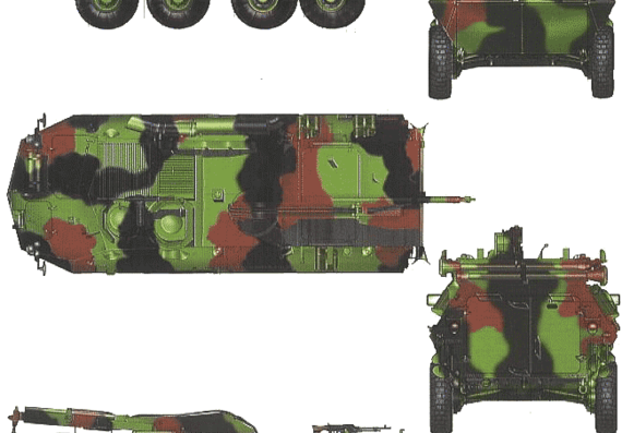 LAV-R ARV tank - drawings, dimensions, figures