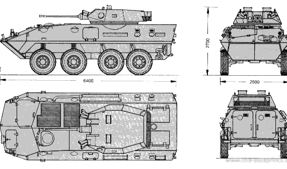Tank LAV 25 - drawings, dimensions, figures